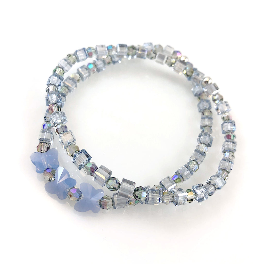 "Blue Butterfly" Bracelet Set