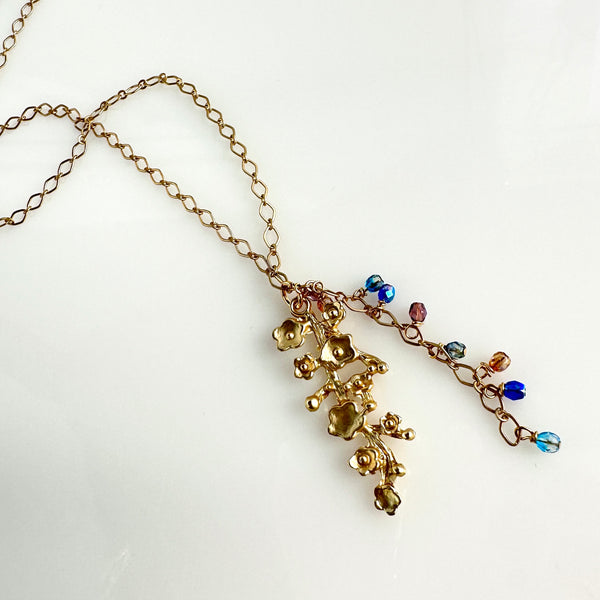 "Cascading Flowers" Necklace