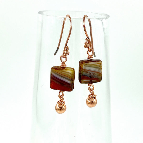 "Peachy Waves" Earrings