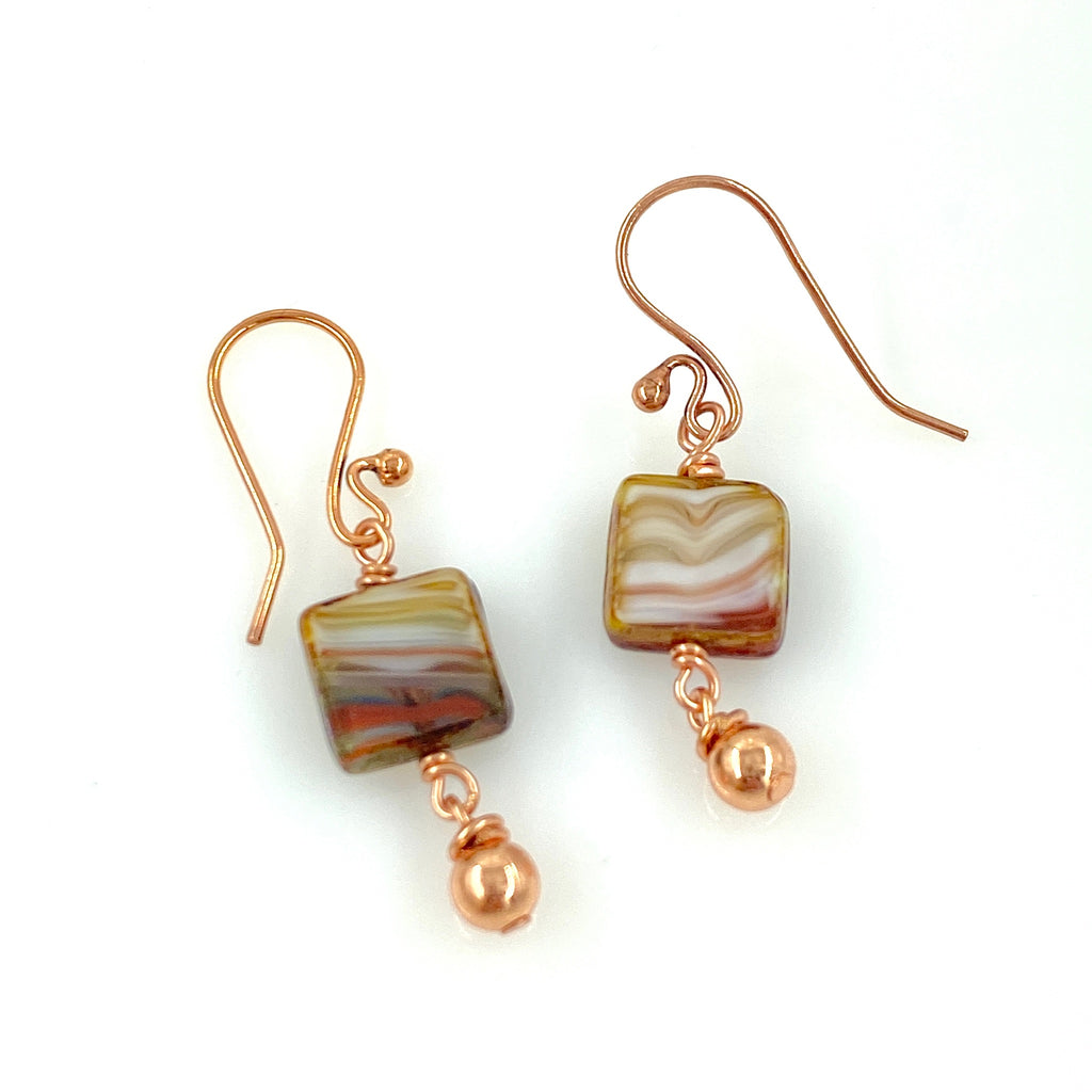 "Peachy Waves" Earrings