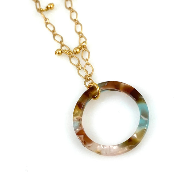 "Open Window" Necklace (Meadow)