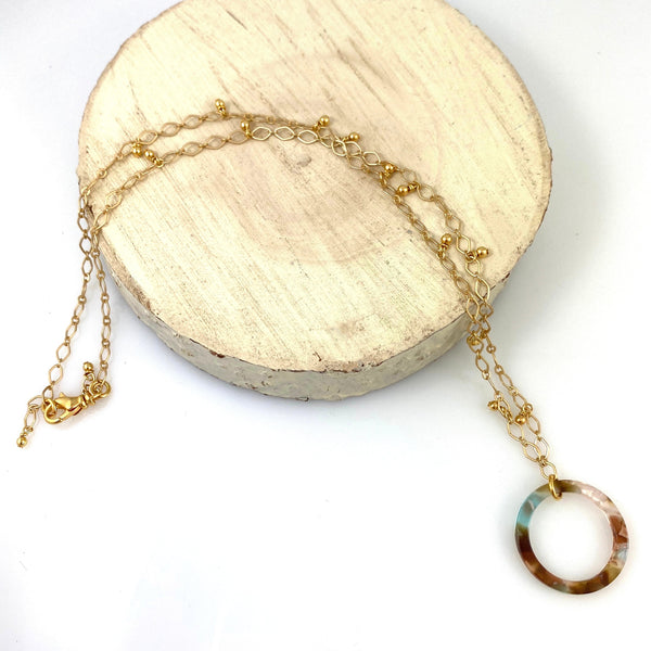 "Open Window" Necklace (Meadow)