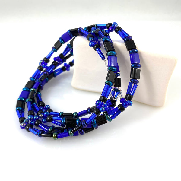 "Tile Wrap" Bracelet - Midnight Blue