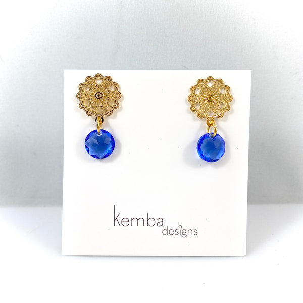 "Light Bright 1" Earrings (Blue)