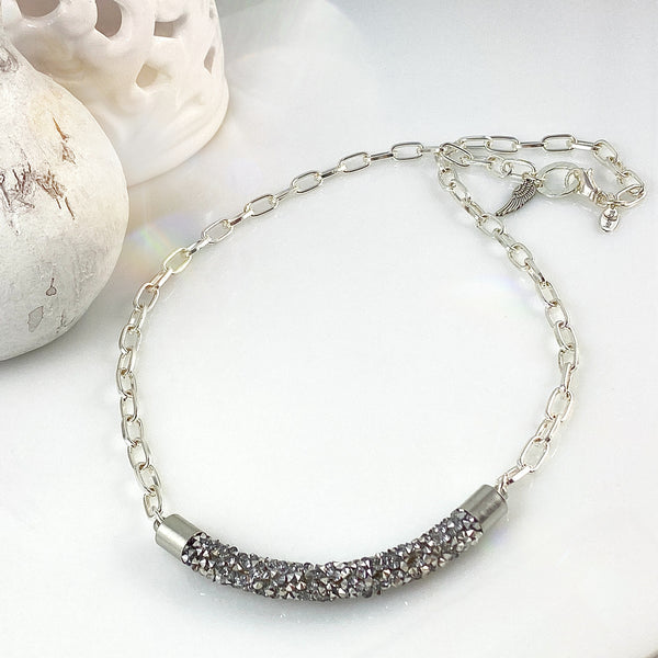 "Crystal Candy" (Silver) Necklace