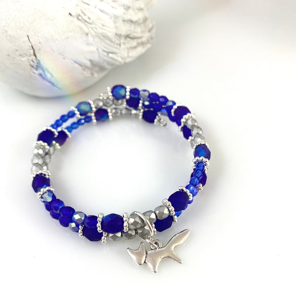 "Foxy" - Blue Bracelet