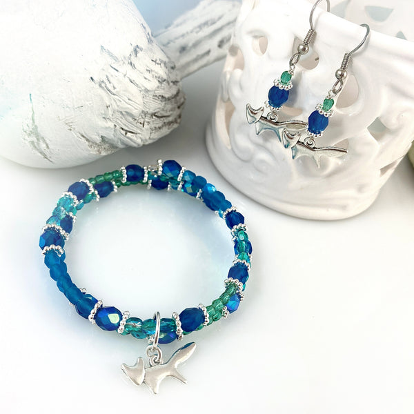 "Foxy" - Aqua Bracelet