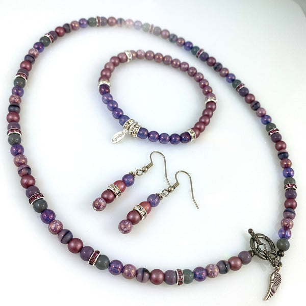 "Classical" Necklace Set (Violet)