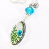 "Lost  Garden" Pendant Necklace (Turquoise)