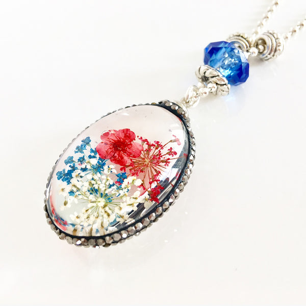 "Lost  Garden" Pendant Necklace (Joy)