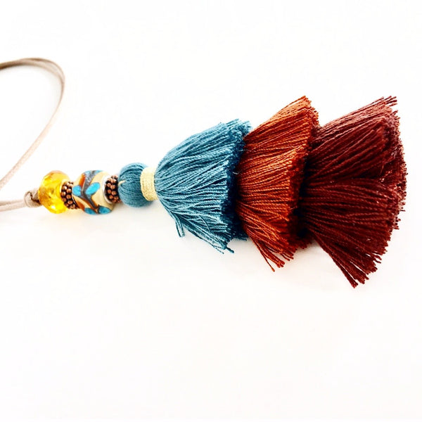 "Duster Tassel" Necklace (Earthy)