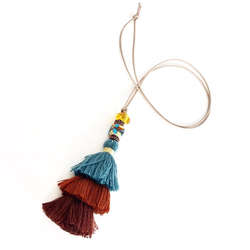 "Duster Tassel" Necklace (Earthy)