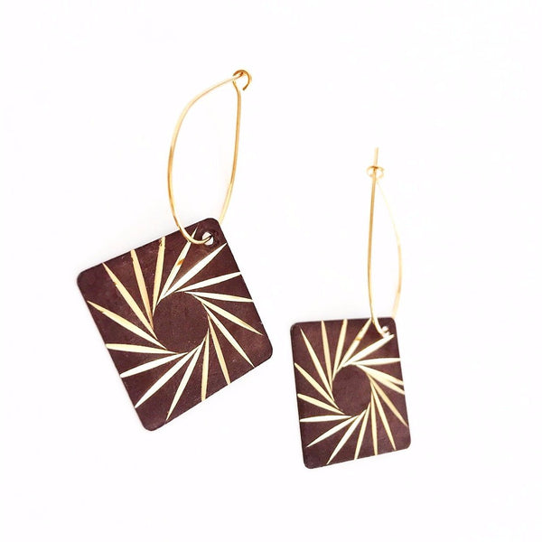 "Patina Sun" Earrings