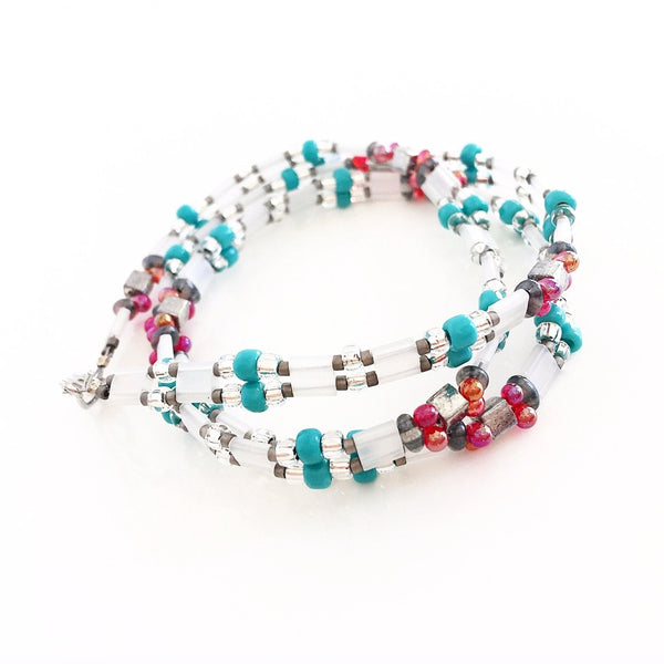 "Glass Tile" Wrap Bracelet (Jingle Bells)