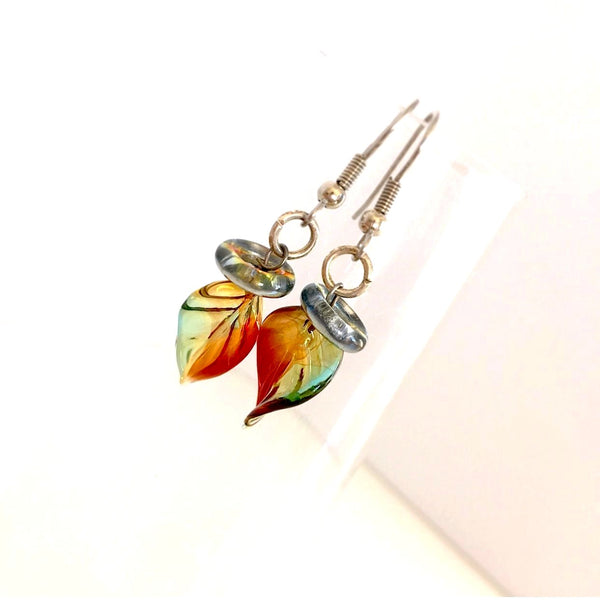 "Twisted Leaf" Earrings (Fall)
