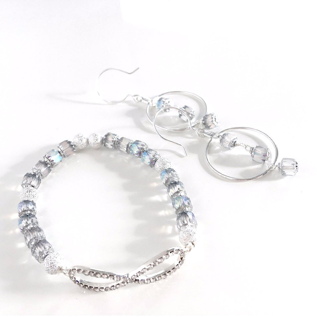 "Icicle Frost" Earrings and Bracelet Set