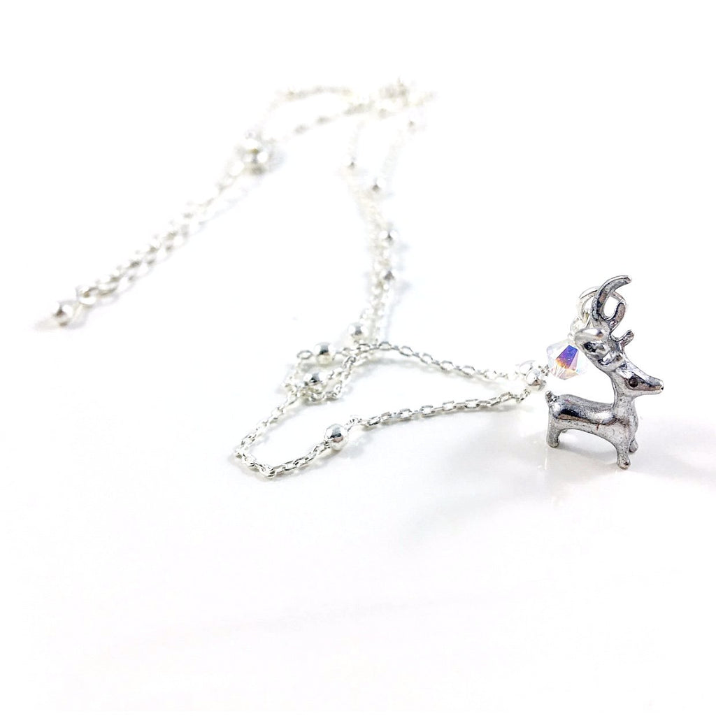 "Little Reindeer" Necklace (Silver)