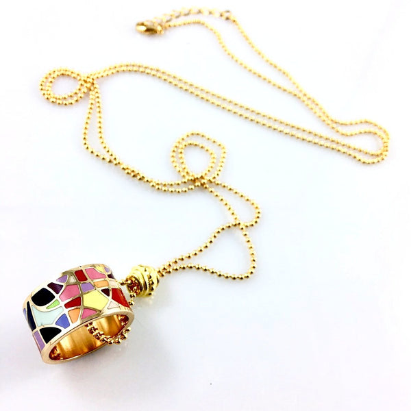 "Mosaic Ring" Necklace