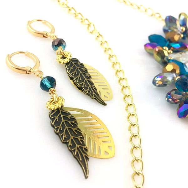 "Full Feather" Necklace (set)