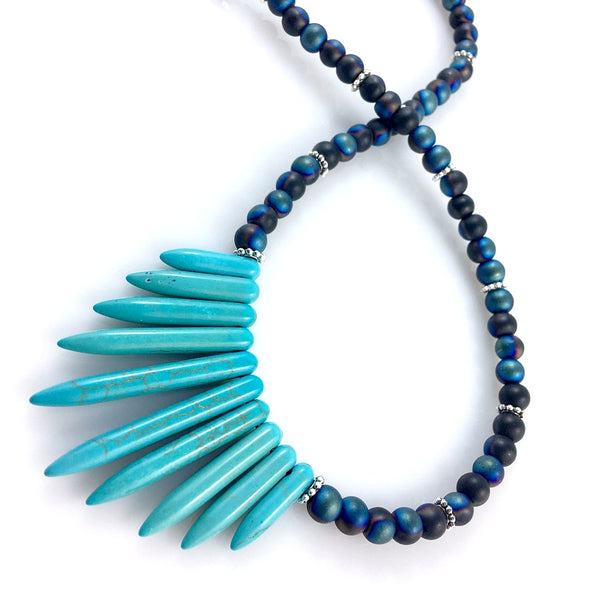 "Blue Icicles" Necklace