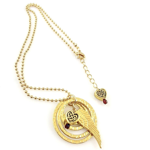 "When the Angels Gathered" (gold-finish) Necklace