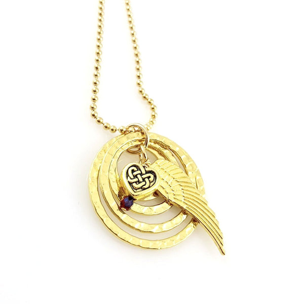 "When the Angels Gathered" (gold-finish) Necklace