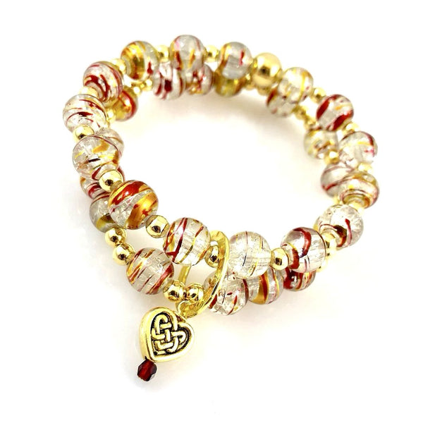 "When the Angels Gathered" (gold-finish) Bracelet