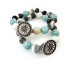 "Be Happy" Bracelet (Turquoise)