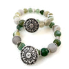 "Be Happy" Bracelet (Green)