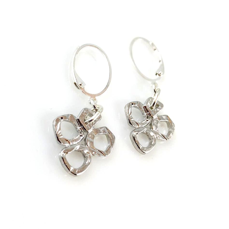 "Linked Together" Earrings (Silver Tone)