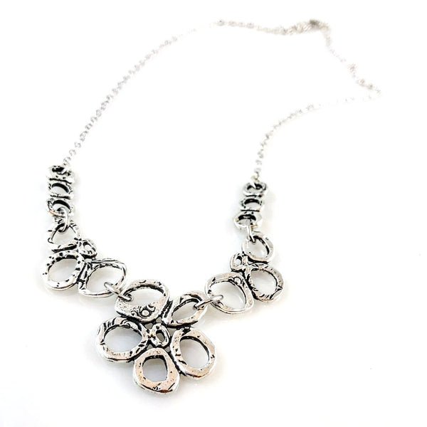 "Linked Together" Necklace (Antiqued Silver)