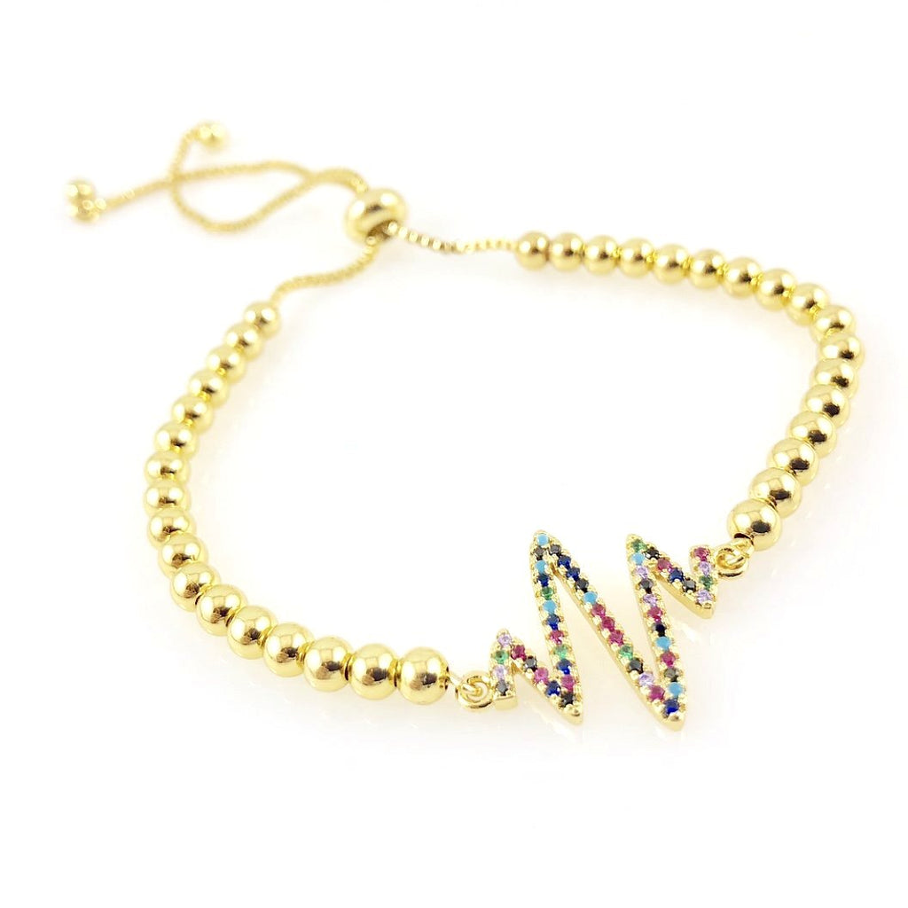 "T-Wave" Bracelet (Gold-tone Jewels)