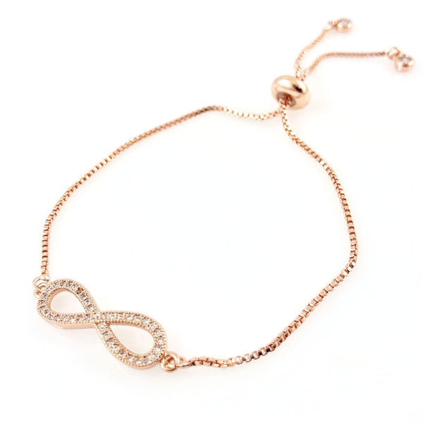 "For Infinity" Bracelet (Rose Gold Tone)