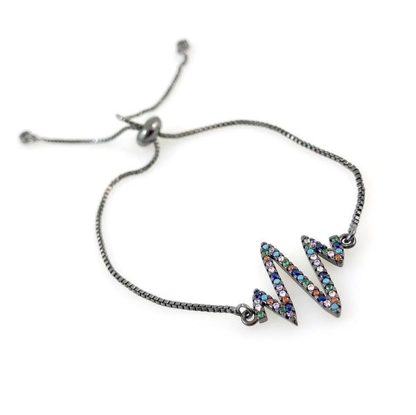 "T-Wave" Bracelet (Gunmetal)