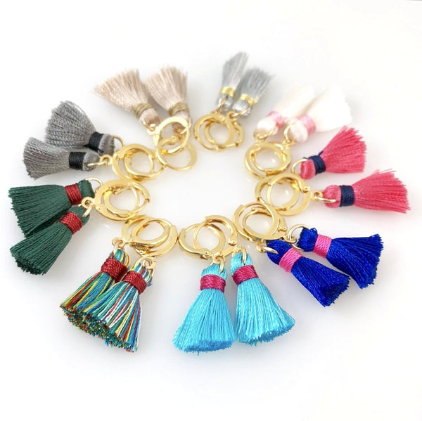 "Teeny Tassel" Earrings (Various Colours)