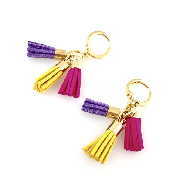 "Triple Tassel" Earrings (Spring)