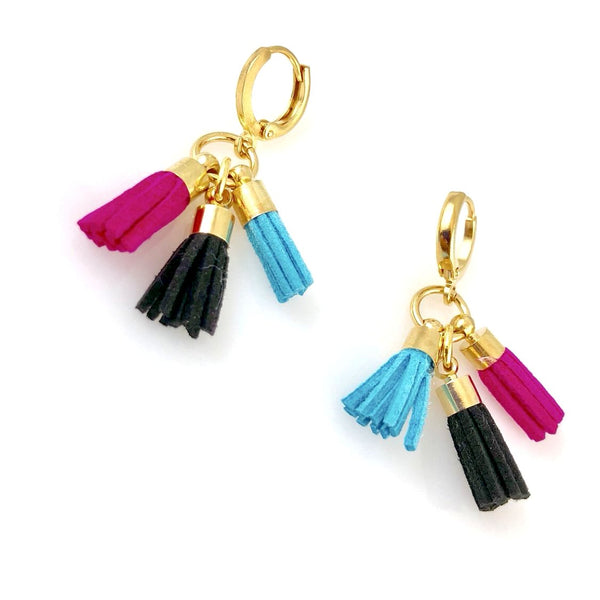 "Triple Tassel" Earrings (Summer)