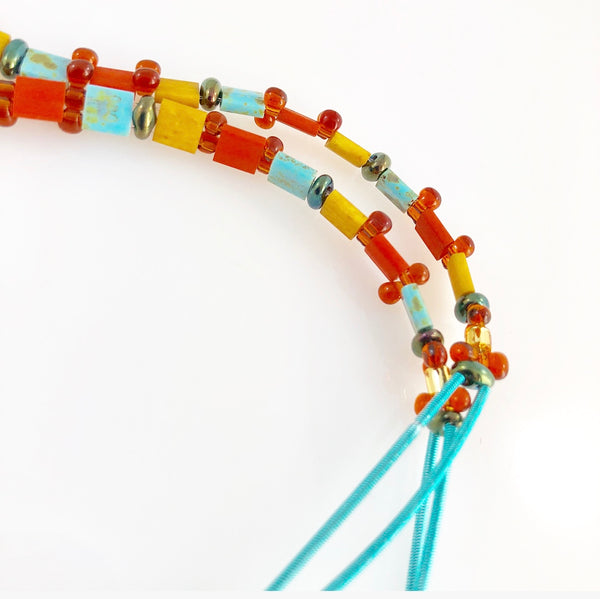 "Glass Tile" Wrap Bracelet (Journey)