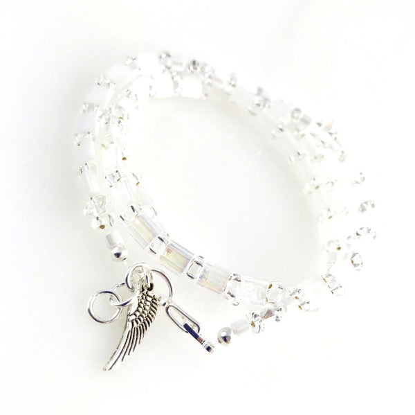 "Glass Tile" Wrap Bracelet (Brilliance)