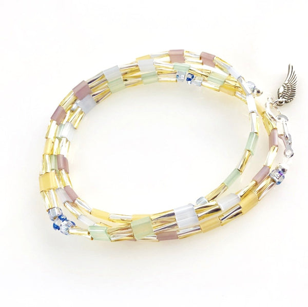 "Glass Tile" Wrap Bracelet (Unicorn)
