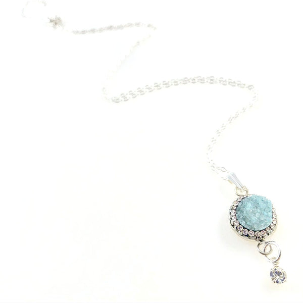 "Druzy Galaxy" Necklace (turquoise)