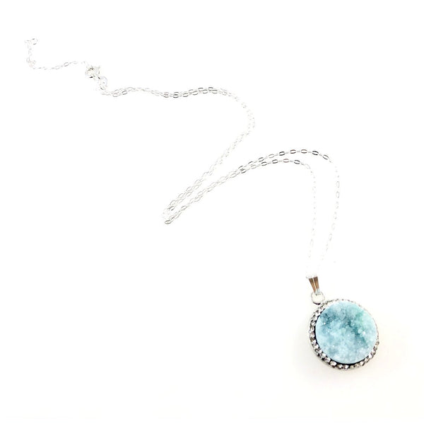 "Druzy Elegance" Necklace (turquoise)