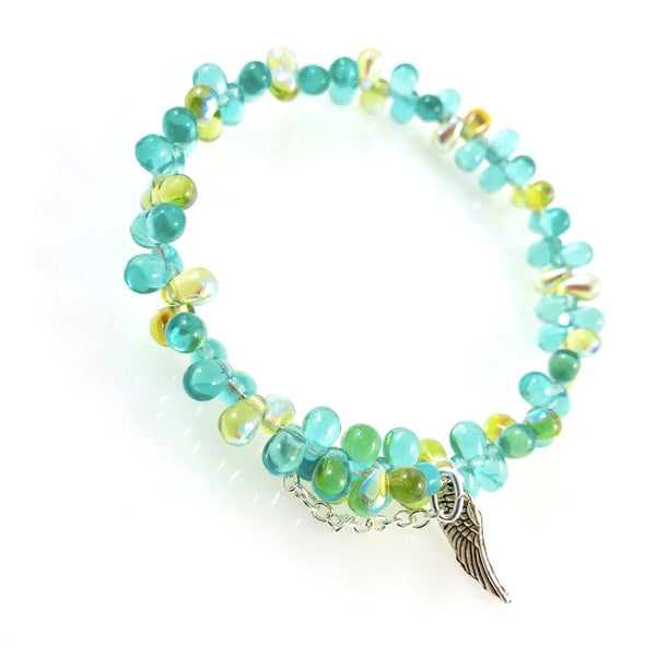 "Raindrop" Bracelet (aqua)