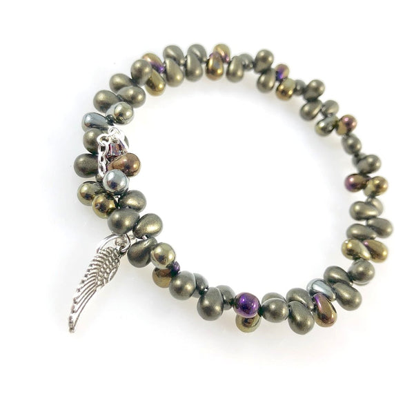 "Raindrop" Bracelet (Olive)