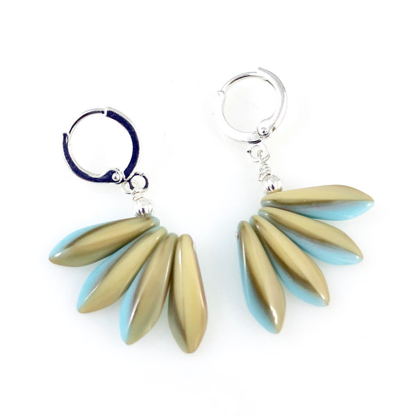 "Peacock Feathers" Earrings (Various Colours)