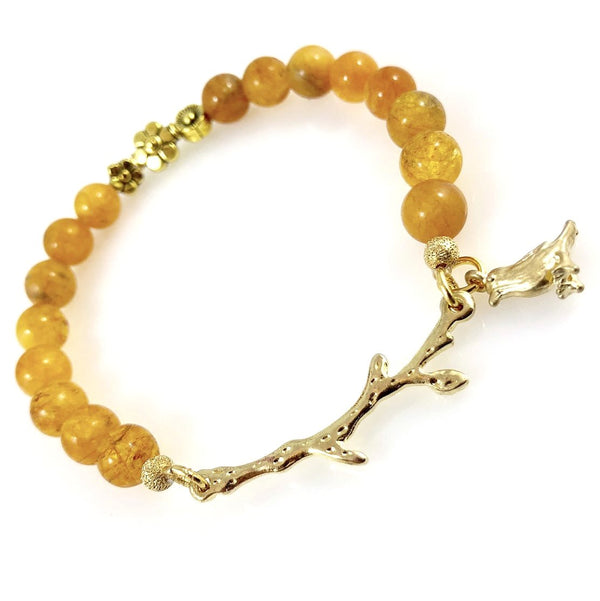 "Nature Walk" Bracelet (Mustard)