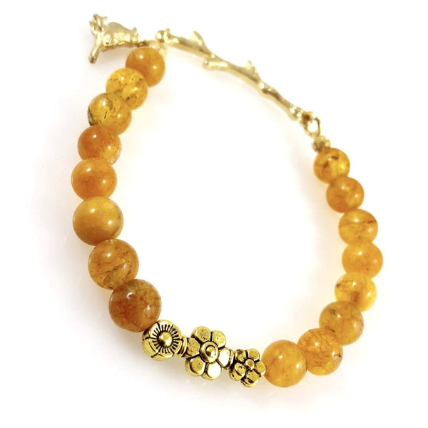 "Nature Walk" Bracelet (Mustard)