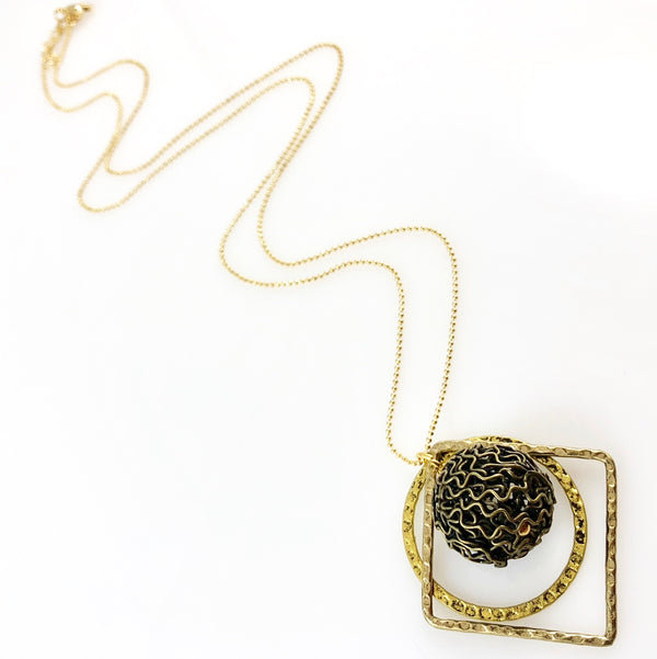 "Wired Up" Necklace (various colours)