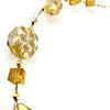 "Blown Glass Orb" Necklace (Sand)