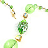 "Blown Glass Orb" Necklace (Green)